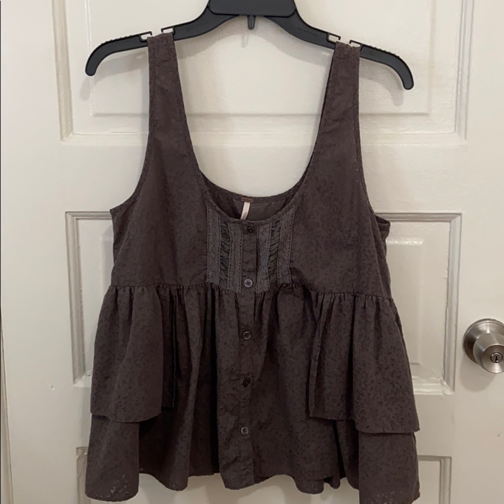 BARELY WORN - FREEPEOPLE flowy tank top